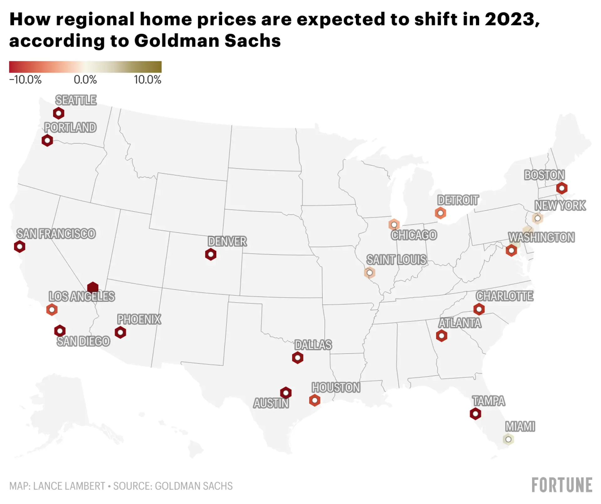 featured image for story, Miami to escape the home price correction in 2023 while ‘overheated’ housing
markets like Austin get hammered, says Goldman Sachs