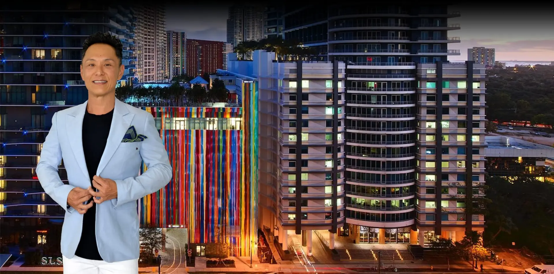 Hero image of website