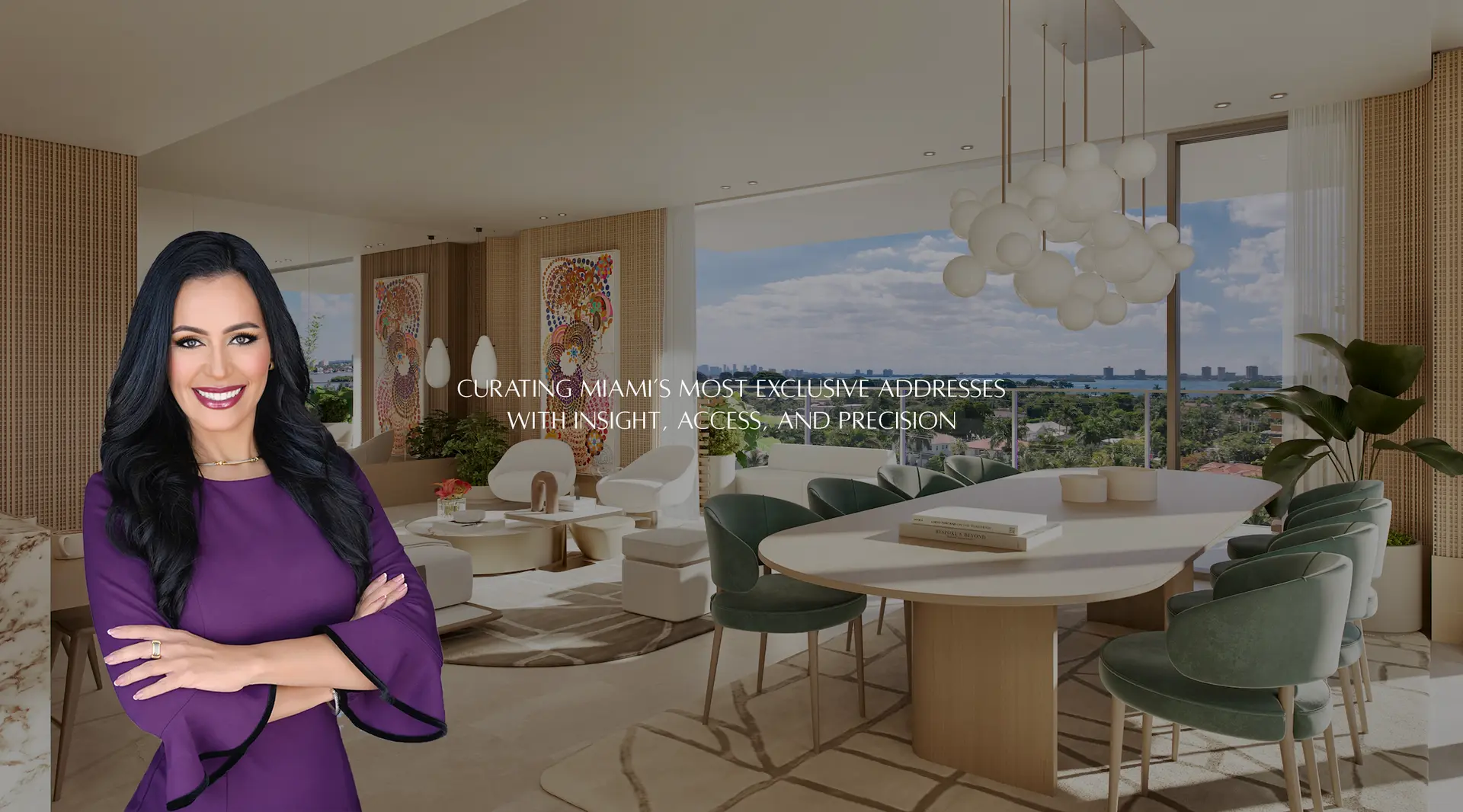 Hero image of website