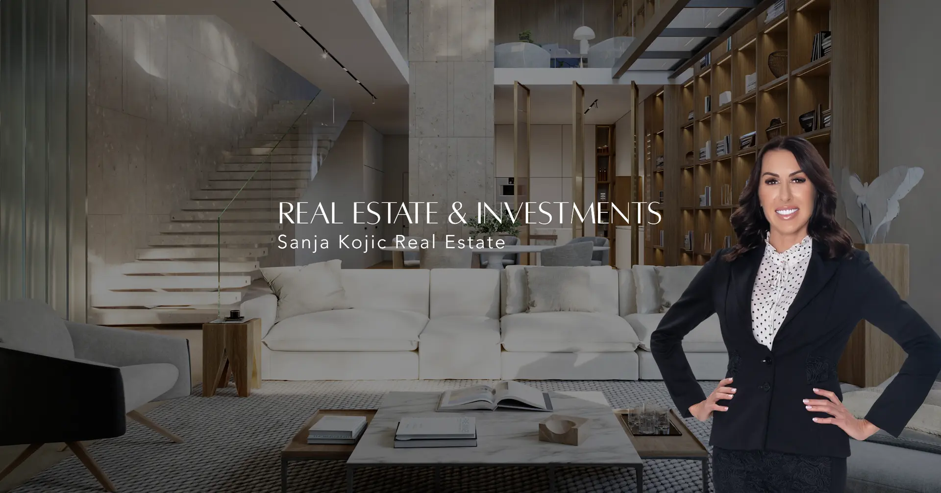 Hero image of website