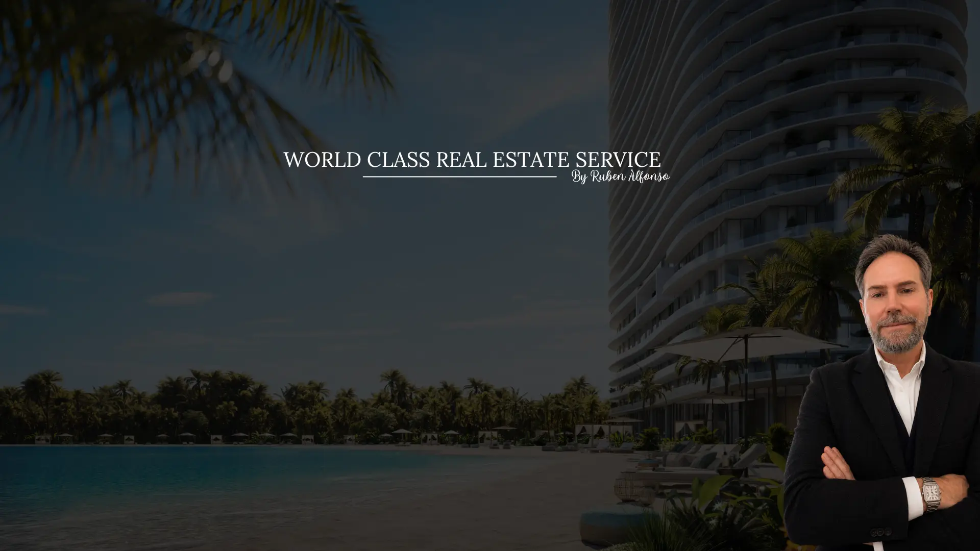 Hero image of website