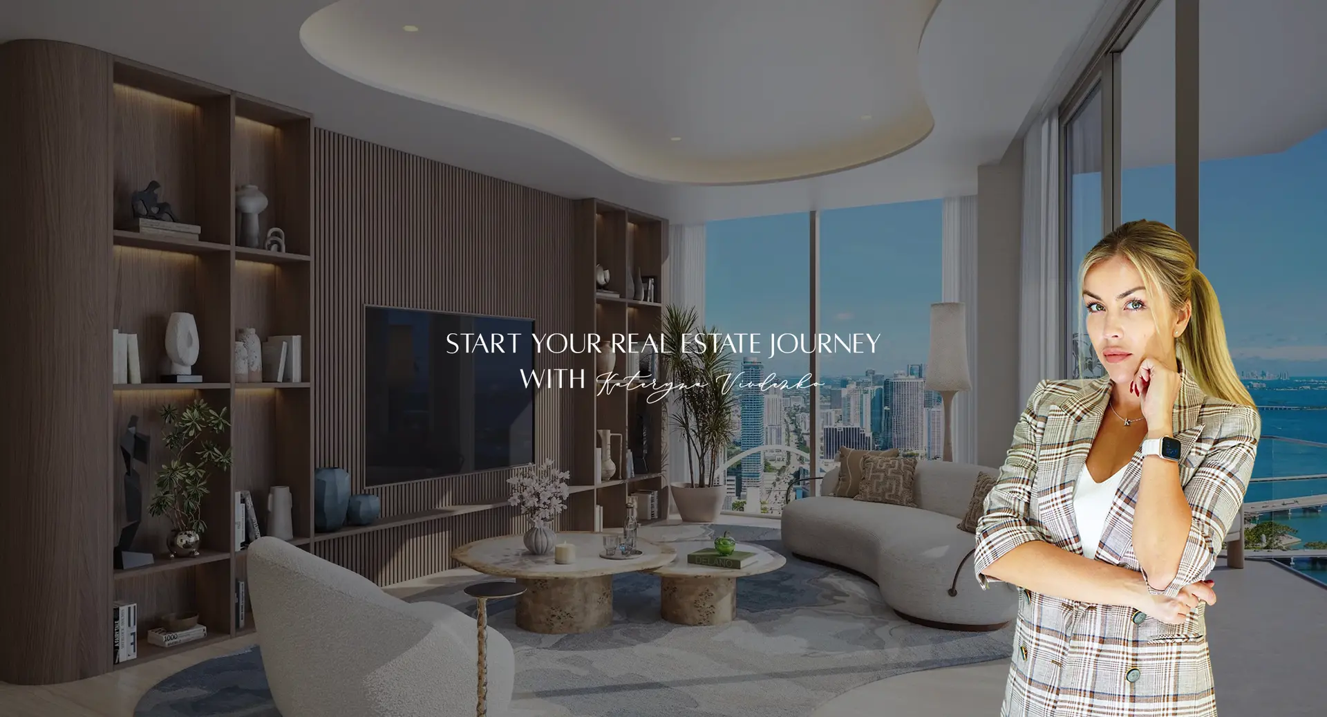 Hero image of website