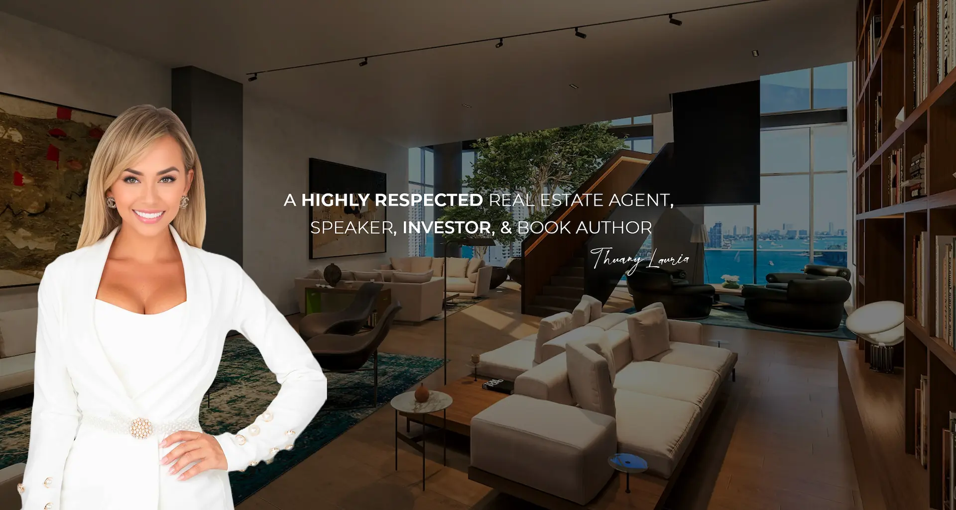 Hero image of website