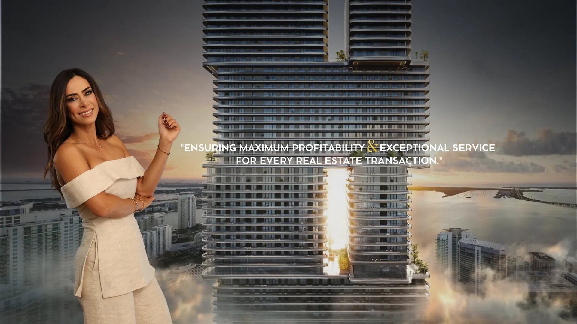 Hero image of website