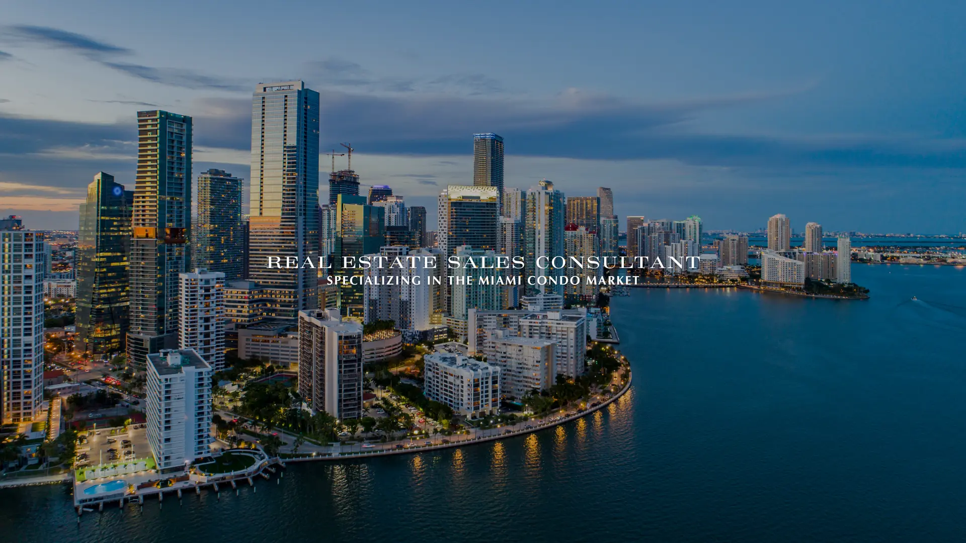 Hero image of website