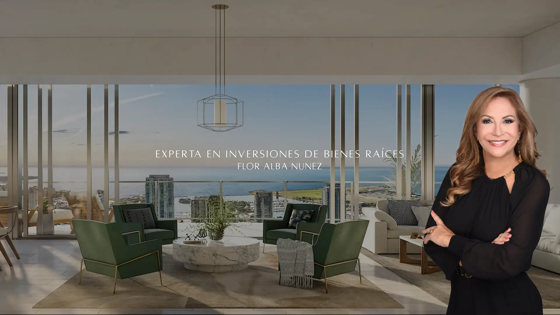 Hero image of website