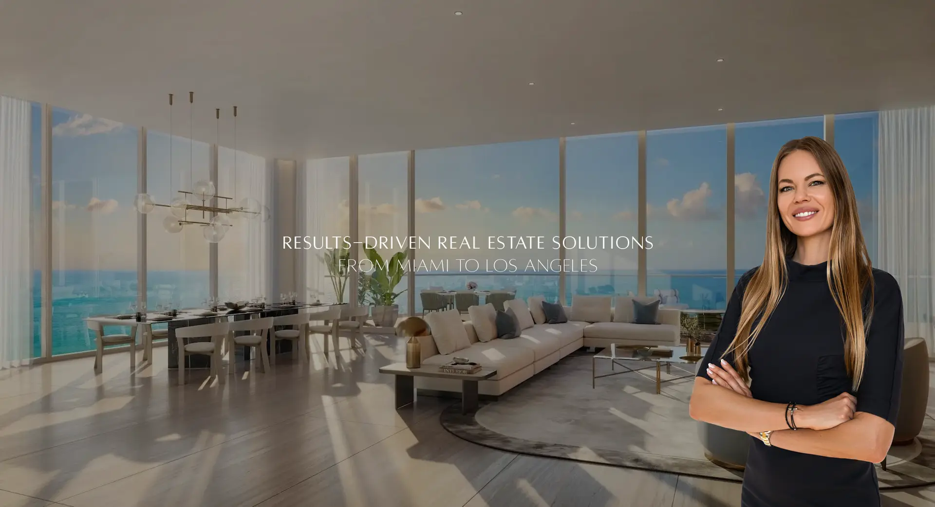 Hero image of website