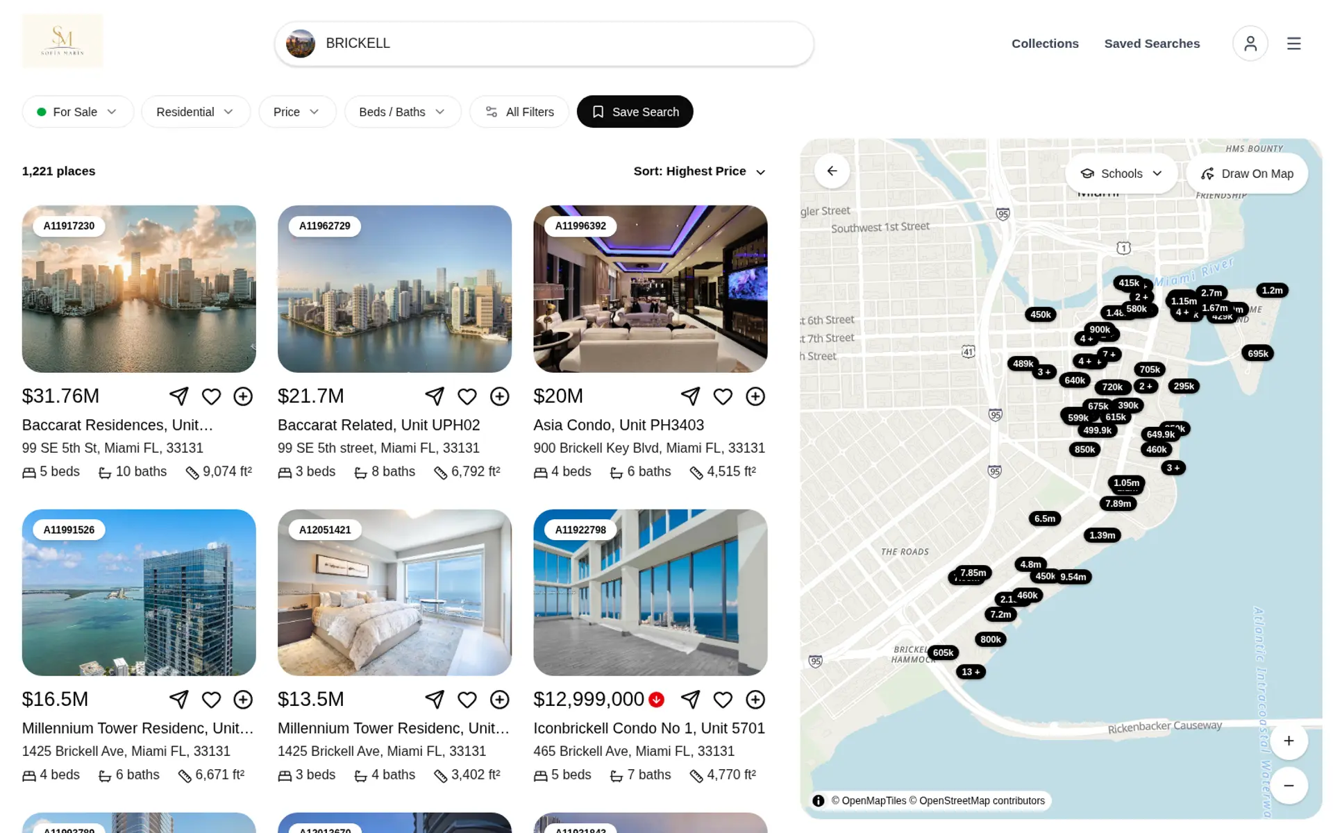 IDX property search on a Panda site — Brickell