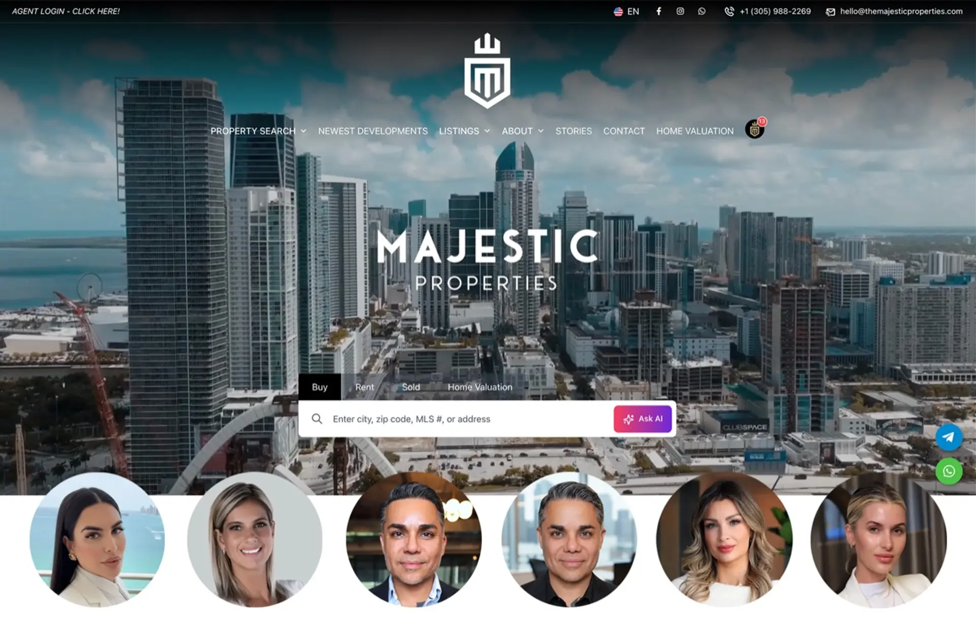 Panda IDX website listing and inquiry experience