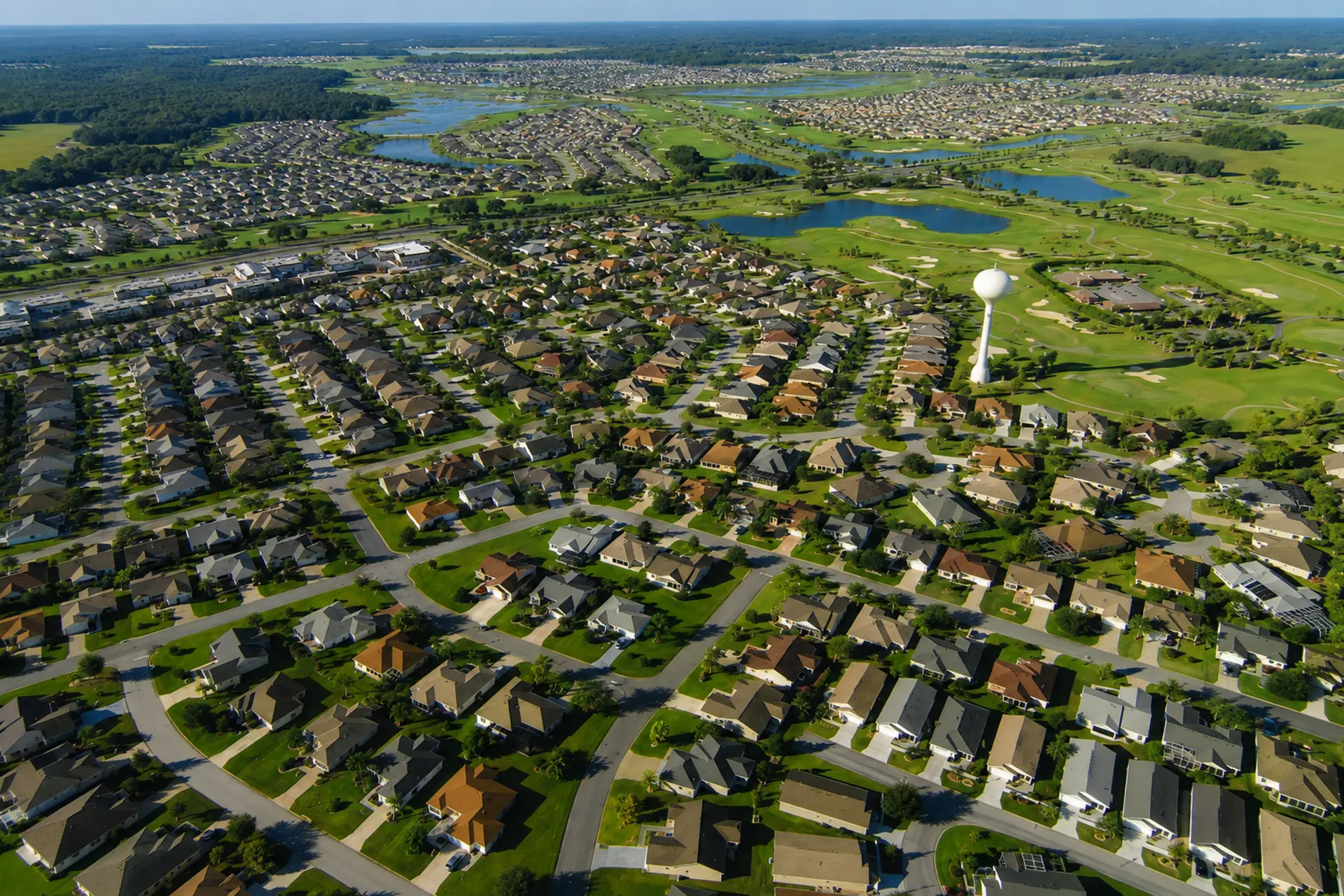 skyview of THE VILLAGES