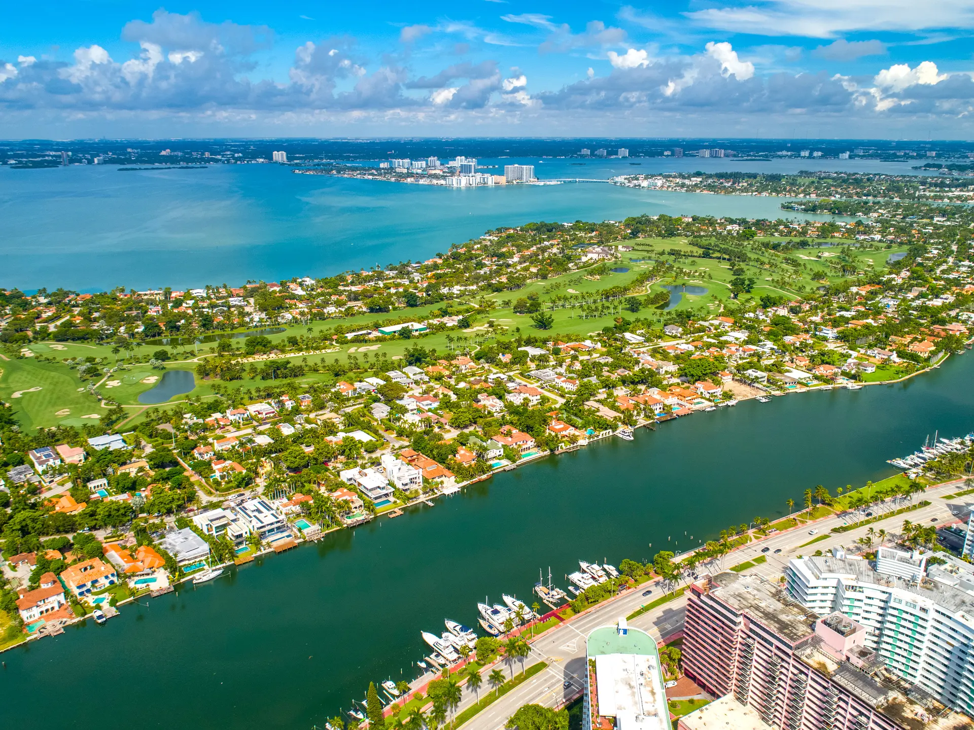 skyview of LA GORCE ISLAND
