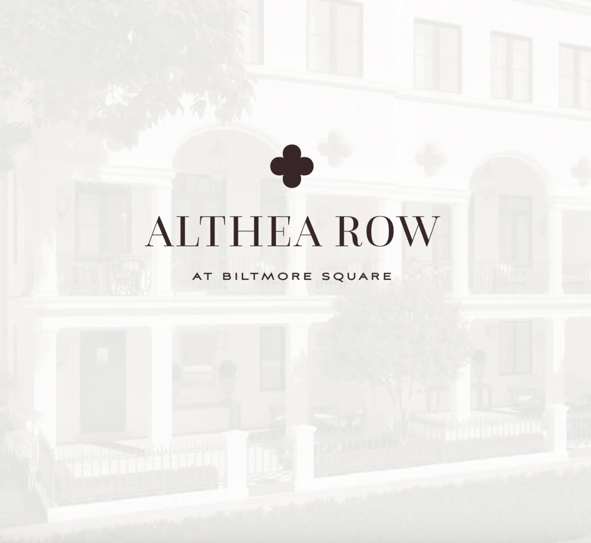 View of Althea Row at Biltmore Square