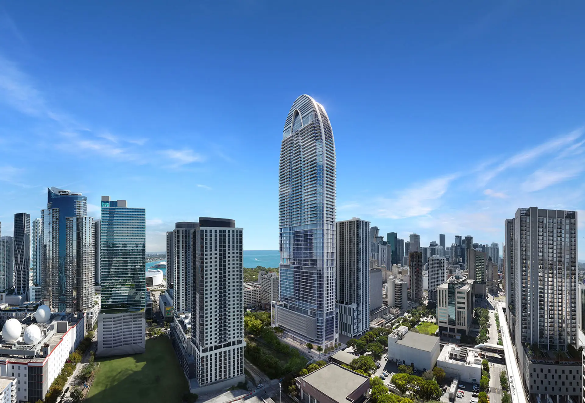 View of OKAN Tower Miami