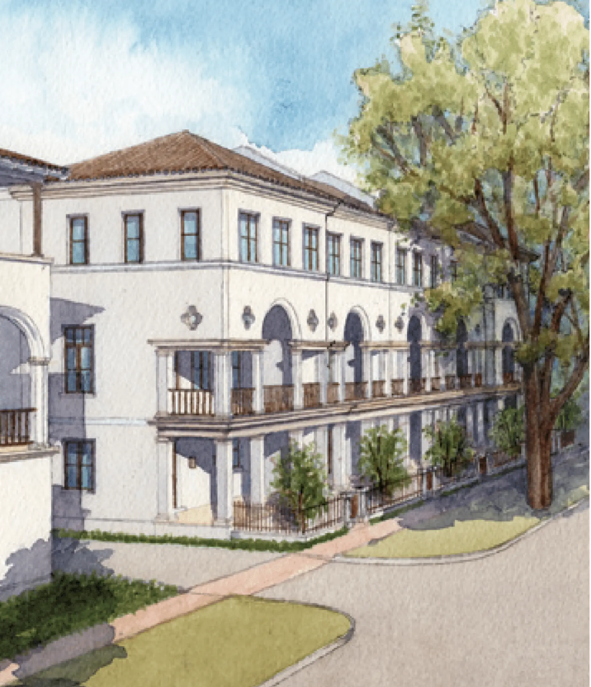 View of Althea Row at Biltmore Square