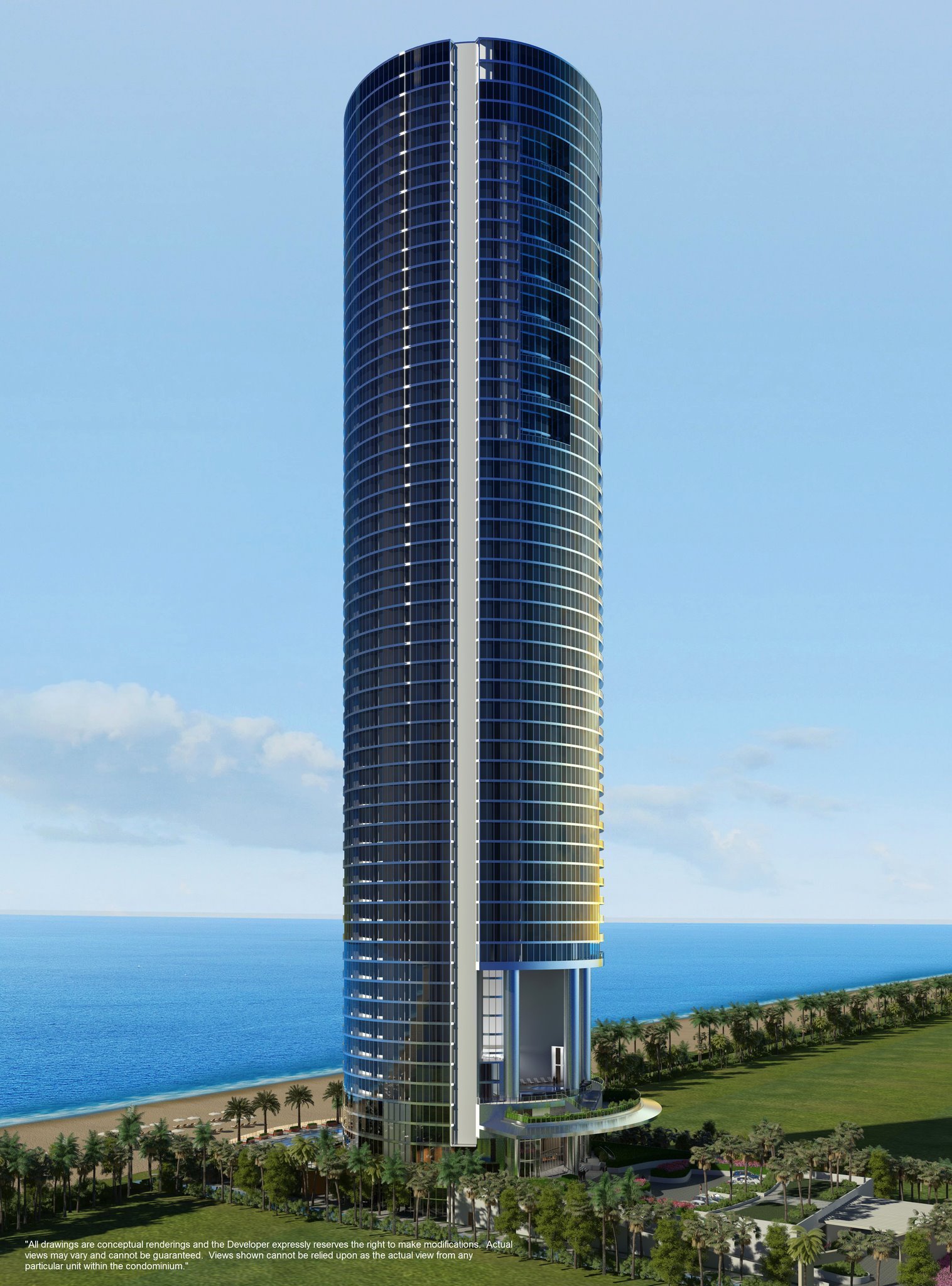 Porsche Design Tower skyview